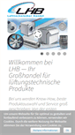 Mobile Screenshot of lhb-gmbh.de