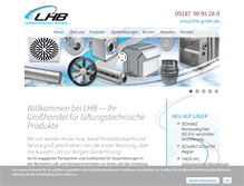 Tablet Screenshot of lhb-gmbh.de